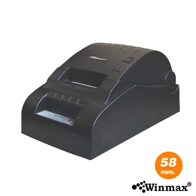 เครื่องพิมพ์ใบเสร็จ Winmax Receipt Printer ขนาด 58 มม. สีดำ รุ่น P201