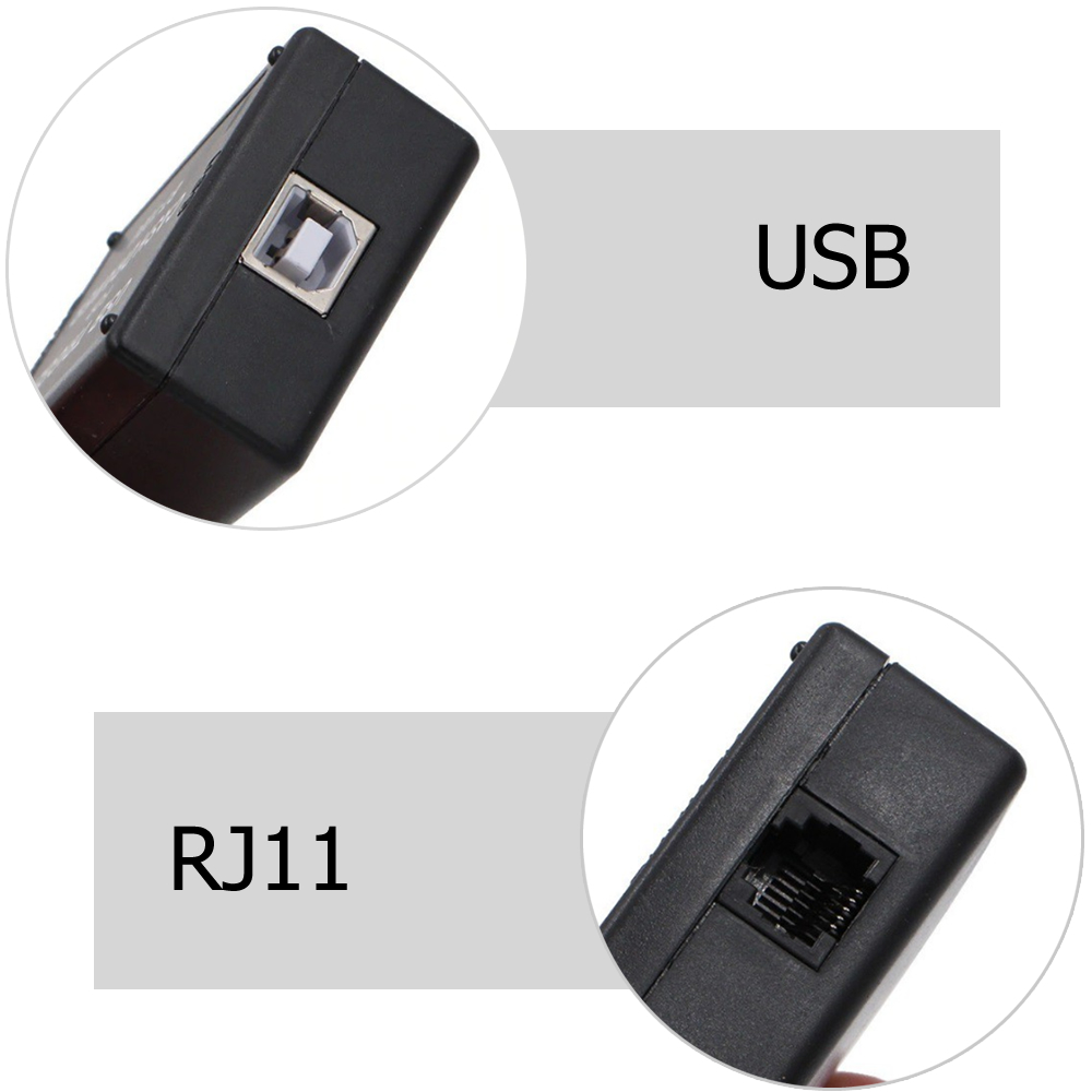 RJ-11 to USB แปลง RJ-11 ของลิ้นชักเก็บเงินเป็น USB Winmax-P403-3