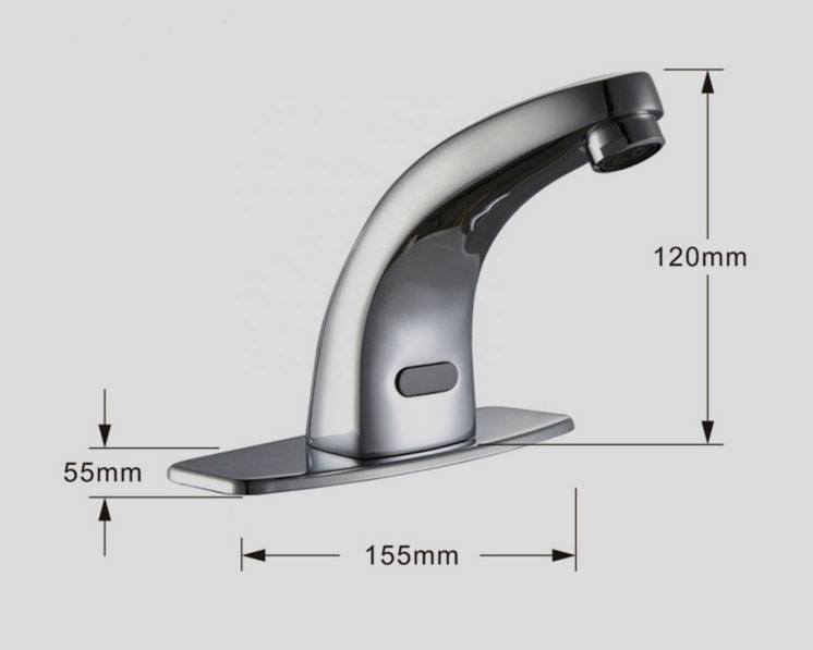 ก๊อกน้ำเซ็นเซอร์ แบบไม่ต้องสัมผัส Automatic Faucet Sensor รุ่น Winmax-H401