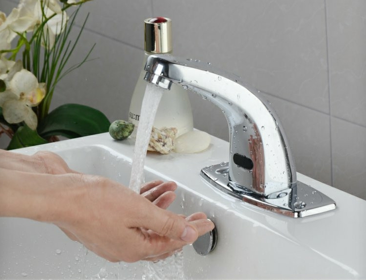 ก๊อกน้ำเซ็นเซอร์ แบบไม่ต้องสัมผัส Automatic Faucet Sensor รุ่น Winmax-H401
