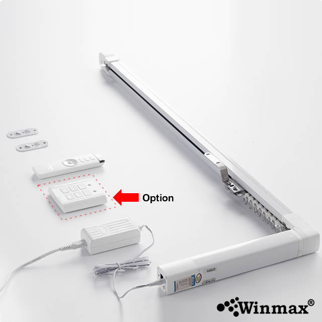 ชุดควบคุมการเปิดปิดม่านไฟฟ้าอัจฉริยะ สั่งงานผ่านสมาร์ทโฟน ระยะ 1.7-3 เมตร Winmax SM007